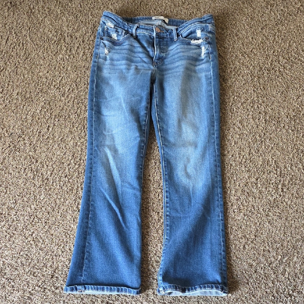 BKE Payton 30 X 31 1/2 Light Blue Flare Jeans